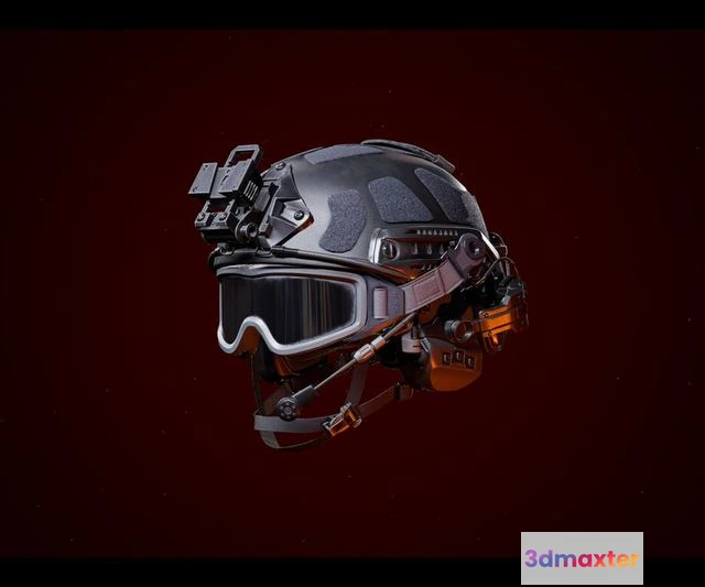 1520124 - PBR Game 3D Models - High Cut Tactical Helmet 3D Max