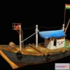 1520140 - PBR Game 3D Models - Indian Fishing Boat 3D Max