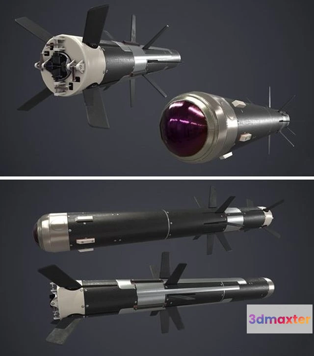 1520150 - PBR Game 3D Models - Javelin Missile 3D Max