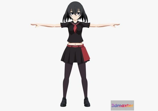 1520166 - PBR Game 3D Models - Kurome - Akame Ga Kill 3D Max