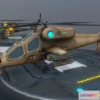 1520174 - PBR Game 3D Models - Low poly attack helicopter set 3D Max