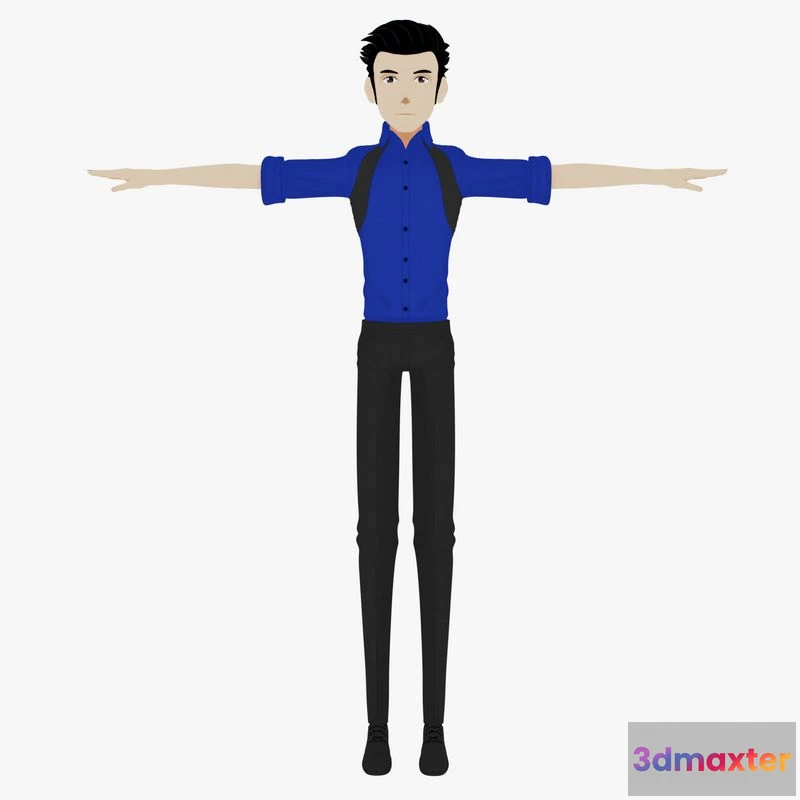 1520186 - PBR Game 3D Models - Male Characters 3D Max