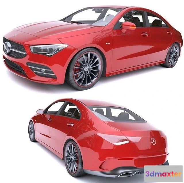 1520202 - PBR Game 3D Models - Mercedes-Benz CLA AMG 2020 3D Max