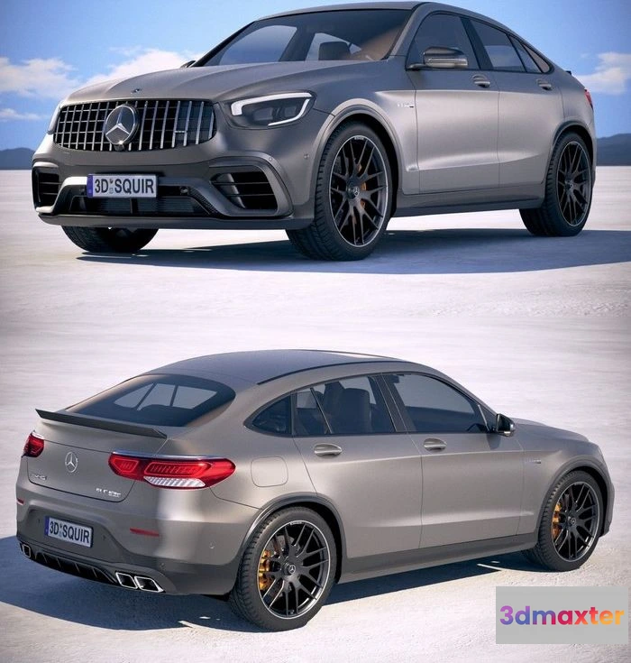 1520204 - PBR Game 3D Models - Mercedes-Benz GLC63 S AMG Coupe 2020 3D Max