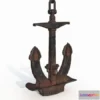 1520234 - PBR Game 3D Models - Old rusty anchor 3D Max