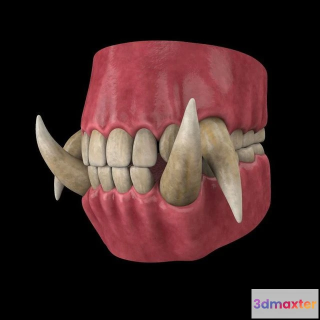 1520248 - PBR Game 3D Models - Orc Teeth 3D Max