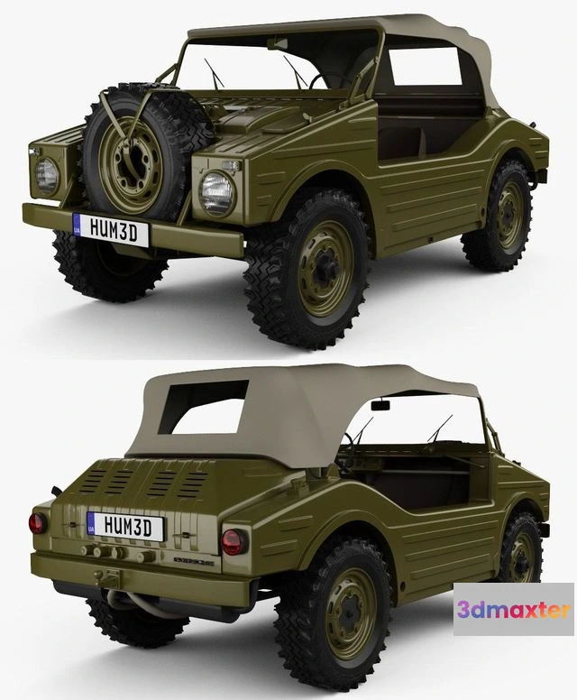 1520264 - PBR Game 3D Models - Porsche 597 Jagdwagen 1955 3D Max