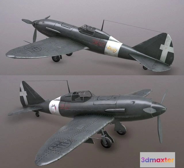 1520284 - PBR Game 3D Models - Reggiane Re 2005 Sagittario 3D Max
