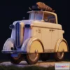 1520294 - PBR Game 3D Models - Retro car 3D Max