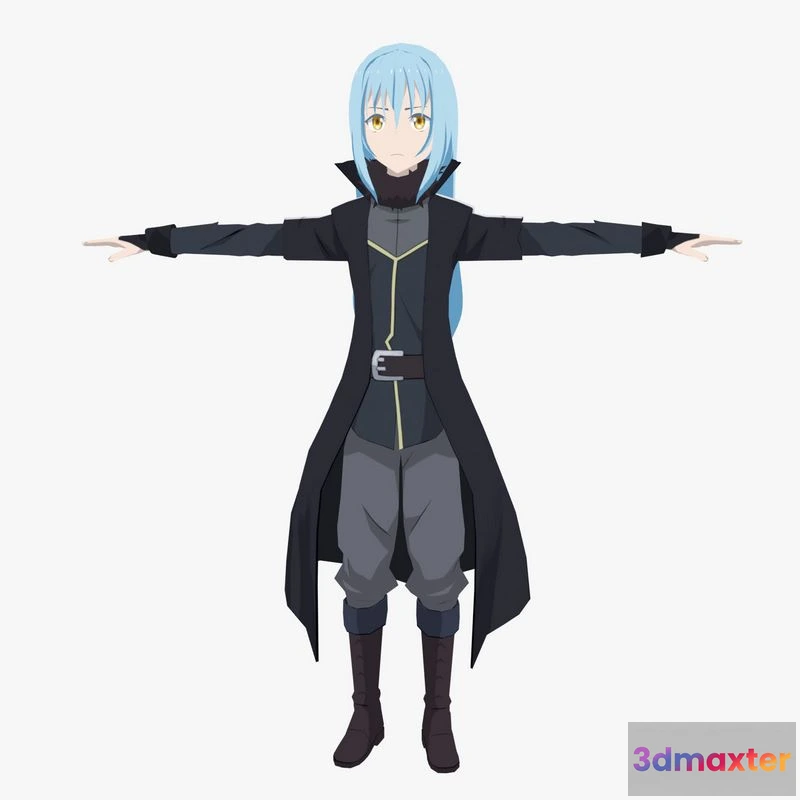 1520300 - PBR Game 3D Models - Rimuru Tempest 3D Max