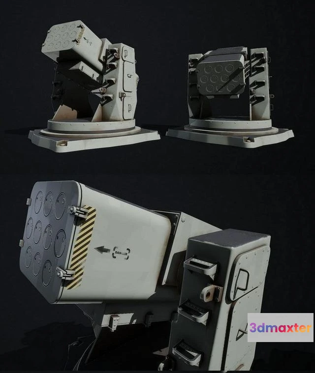 1520318 - PBR Game 3D Models - SAM Launcher 3D Max