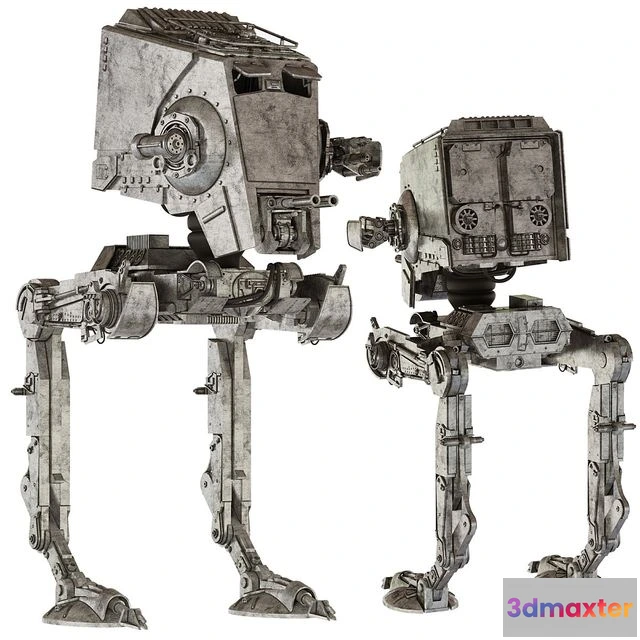 1520334 - PBR Game 3D Models - Star Wars AT-ST walker 3D Max