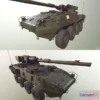 1520338 - PBR Game 3D Models - Stryker 1128 MGS LP 3D Max