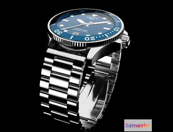 1520356 - PBR Game 3D Models - Tissot Watch 3D Max