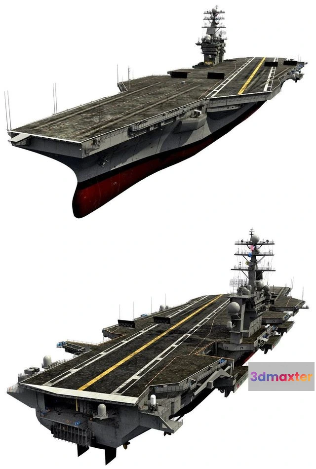 1520374 - PBR Game 3D Models - USS John C Stennis CVN-74 3D Max