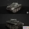 1520398 - PBR Game 3D Models - WW2 Tank 3D Max
