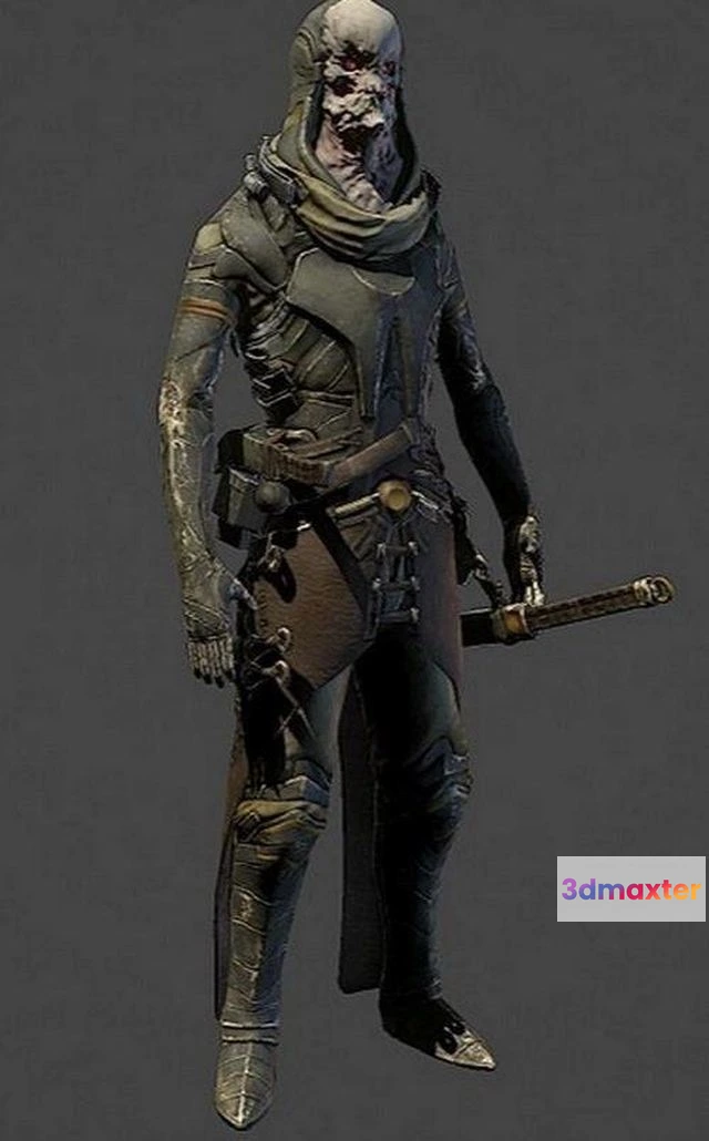 1520408 - PBR Game 3D Models - Zombie Guard 3D Max