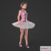 1520418 - PBR Game 3D Models - Ballerina 3D Max
