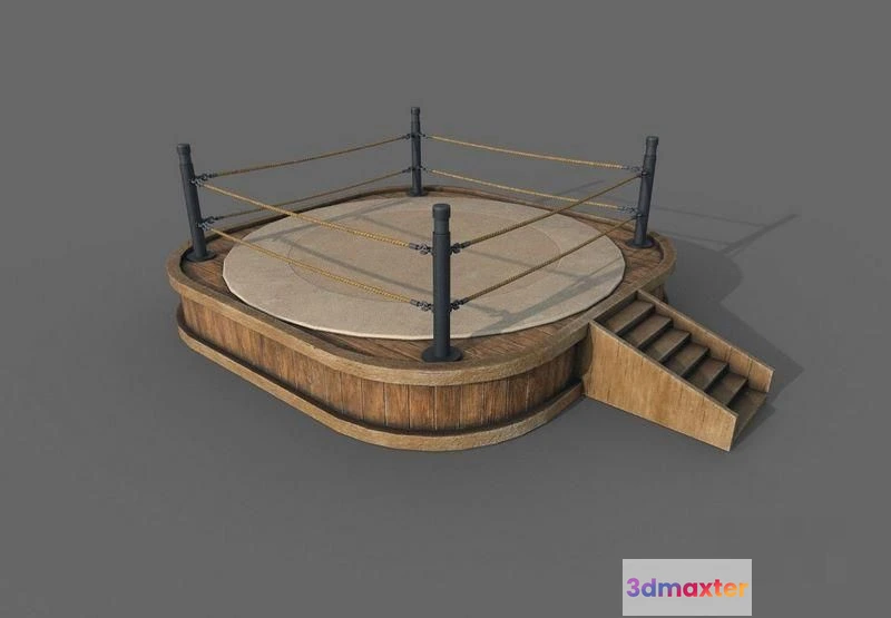 1520430 - PBR Game 3D Models - Boxing Ring 3D Max