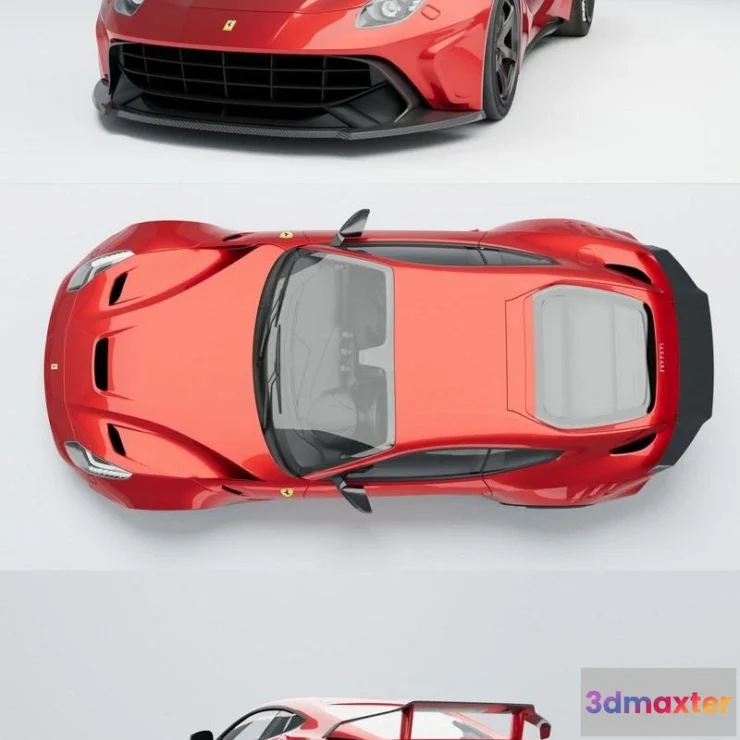 1520450 - PBR Game 3D Models - Ferrari F12 Berlinetta - Duke Dynamics 3D Max