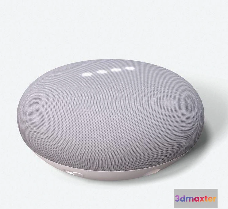 1520456 - PBR Game 3D Models - Google Home Nest Mini Assistant Smart Speaker 3D Max
