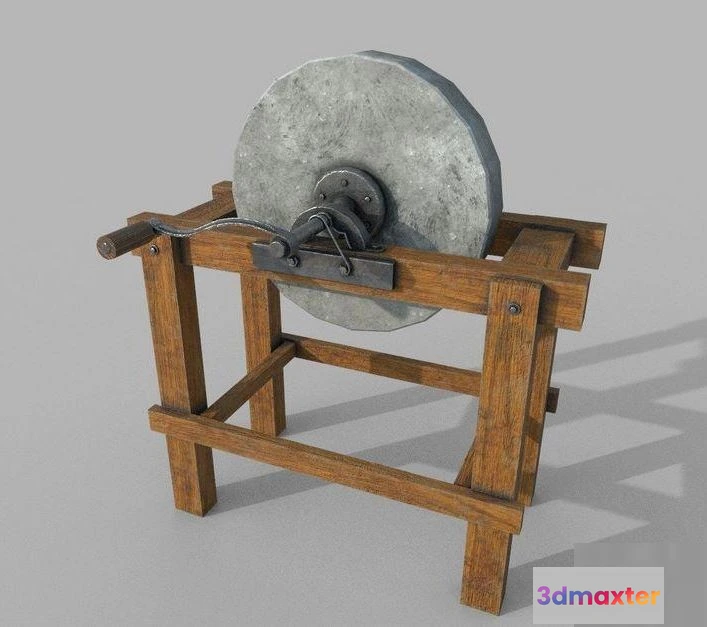 1520458 - PBR Game 3D Models - Grindstone 2 grinding wheel 3D Max