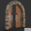 1520484 - PBR Game 3D Models - Medieval Door-5 3D Max