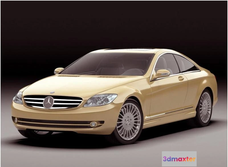 1520490 - PBR Game 3D Models - Mercedes-Benz CL 2007 3D Max