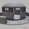 1520508 - PBR Game 3D Models - Military Bunker 8 3D Max