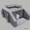 1520512 - PBR Game 3D Models - Military Bunker Low-poly 3D Max