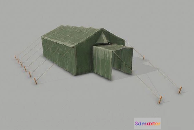 1520514 - PBR Game 3D Models - Military Tent 3D Max