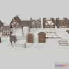 1520520 - PBR Game 3D Models - Modular Medieval House 3D Max