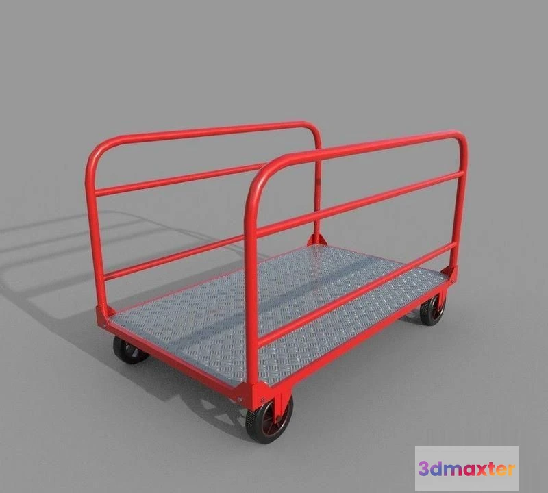 1520552 - PBR Game 3D Models - Platform Trolley B 3D Max
