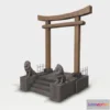 1520576 - PBR Game 3D Models - Torii Gate 3D Max