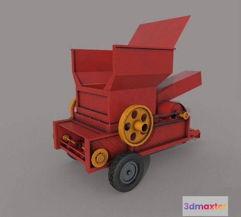 1520578 - PBR Game 3D Models - Village Hay maker Machine 3D Max