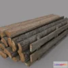 1520582 - PBR Game 3D Models - Wood logs B 3D Max
