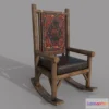1520586 - PBR Game 3D Models - Wooden Ancient Chair 3D Max