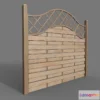 1520594 - PBR Game 3D Models - Wooden Modular Fence 1 3D Max