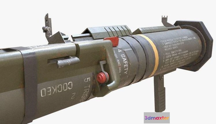 1520644 - PBR Game 3D Models - AT4 CS Anti Tank Rocket Launcher 3D Max