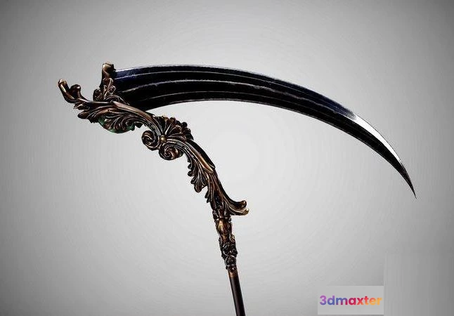 1520652 - PBR Game 3D Models - Battle scythe 3D Max