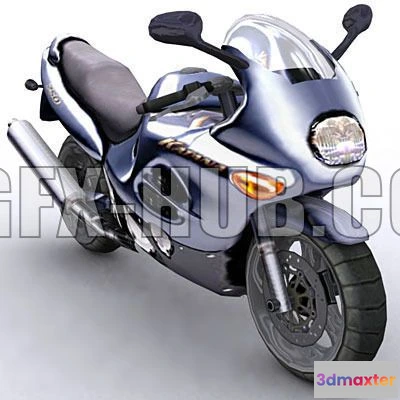 1520666 - PBR Game 3D Models - BIke Suzuki Katana 3D Max