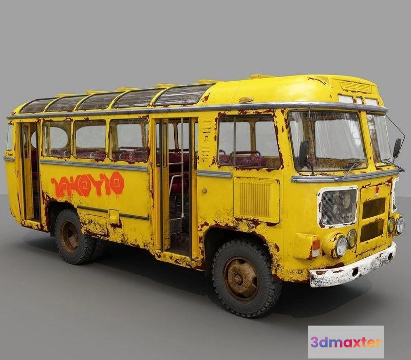 1520686 - PBR Game 3D Models - Bus PAZ - 672 3D Max
