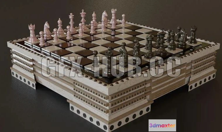 1520698 - PBR Game 3D Models - Chess 3D Max