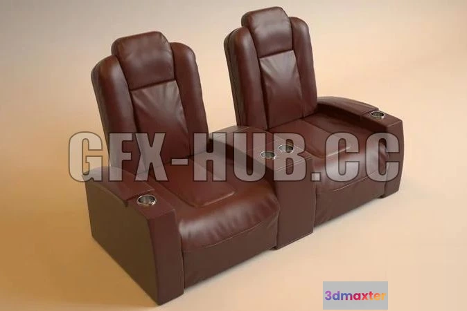 1520700 - PBR Game 3D Models - Cinema Chair 3D Max