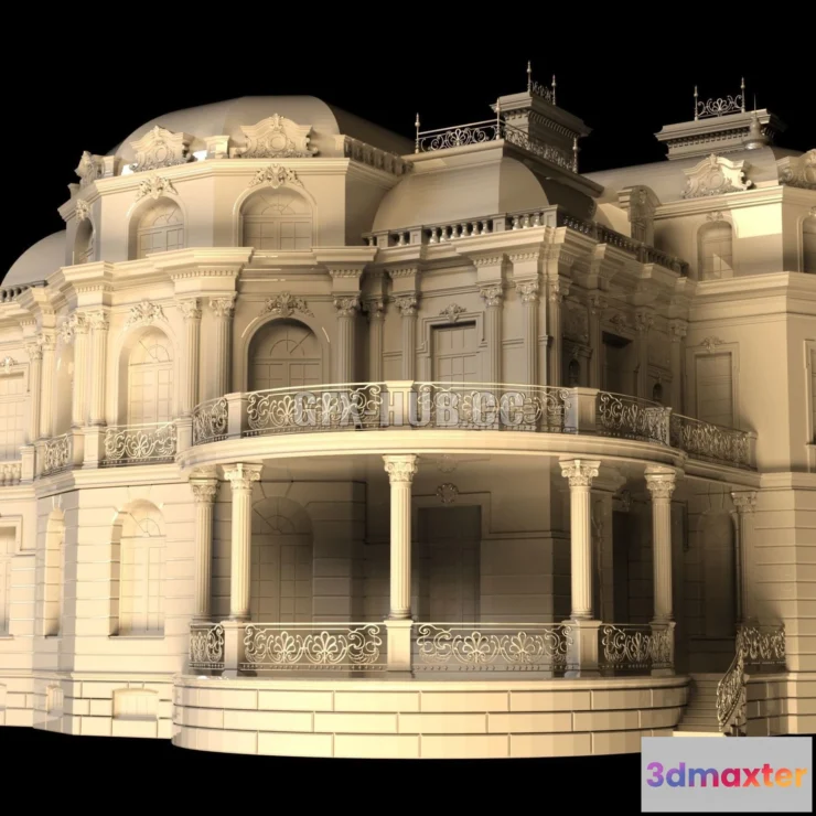 1520704 - PBR Game 3D Models - Classic House 3D Max