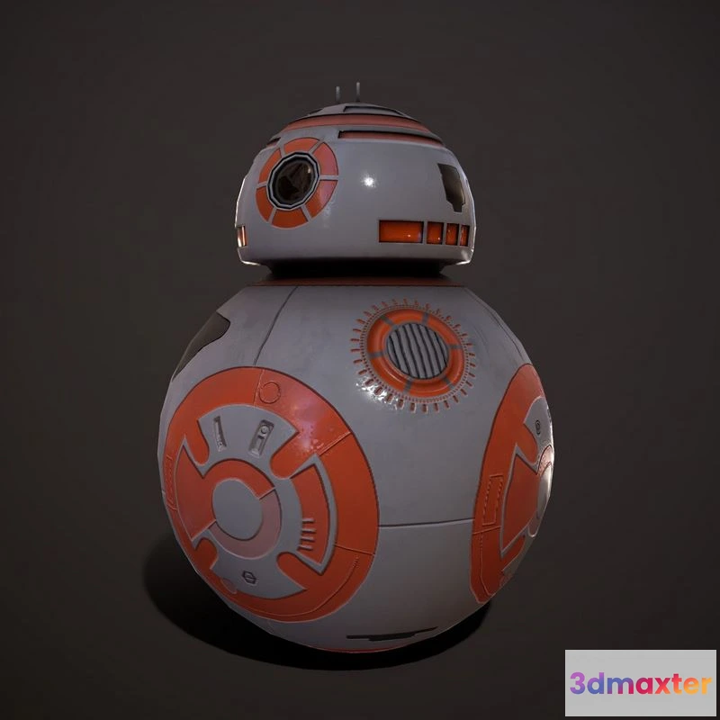 1520730 - PBR Game 3D Models - Droid V4 3D Max