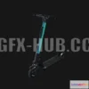1520744 - PBR Game 3D Models - Electric scooter 3D Max