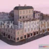 1520750 - PBR Game 3D Models - European City Block 3D Max