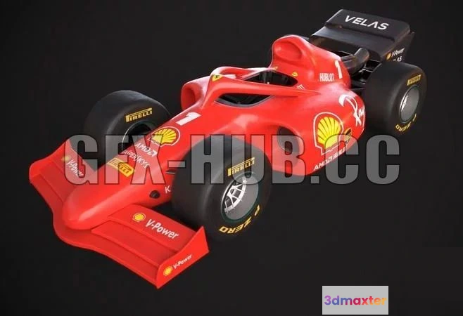 1520758 - PBR Game 3D Models - F1 Toy Car Stylized 3D Max