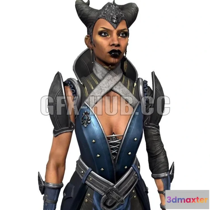 1520760 - PBR Game 3D Models - Fantasy character Vivienne 3D Max